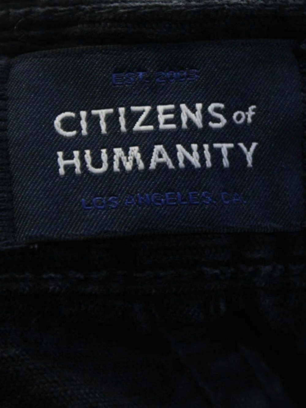 Citizens Of Humanity Jolene Corduroy Jeans in Washed Black Size 23 - Picture 11 of 11